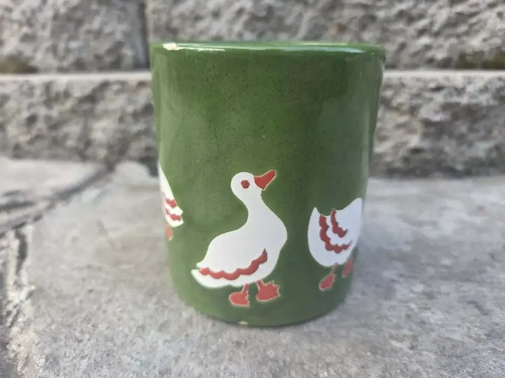 Waechtersbach Germany Goose Bowls Cottage Core Duck Country Geese 2 Bowls VTG